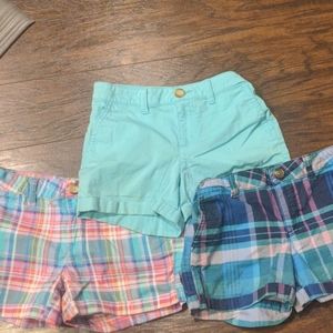 3 pairs of girl's size 10 So shorts.